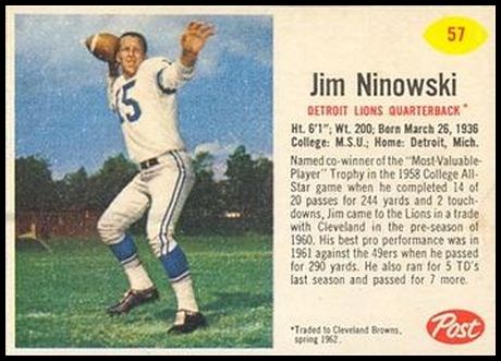57 Jim Ninowski